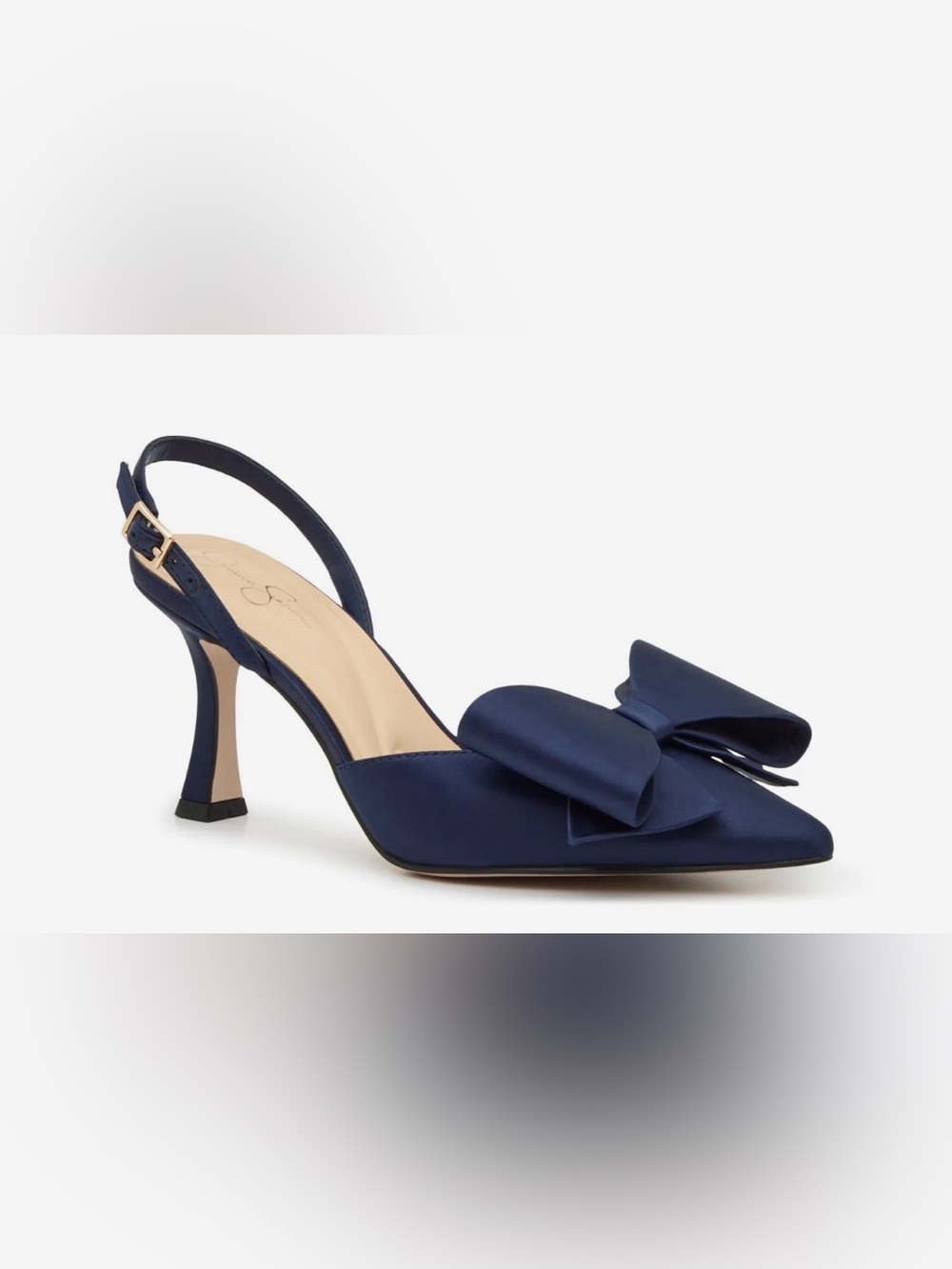 NEW JESSICA SIMPSON WOMEN'S FENRAH SLINGBACK PUMPS- NAVY- SIZE 6.5